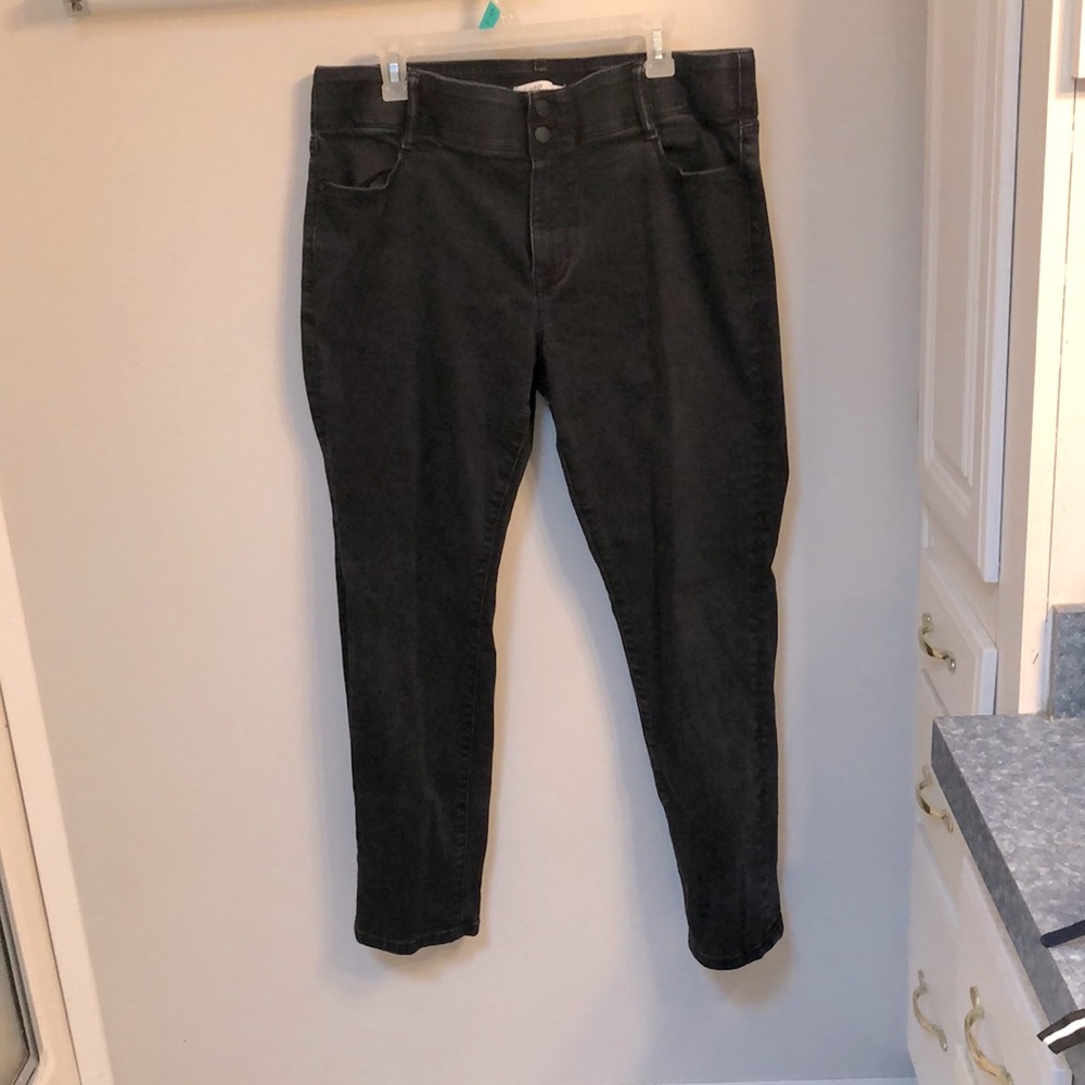 Women’s Nine West Straight Fit high waist jeans 18 black